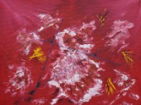 Tempesta di rosso  Olio su tela - 40 x 50